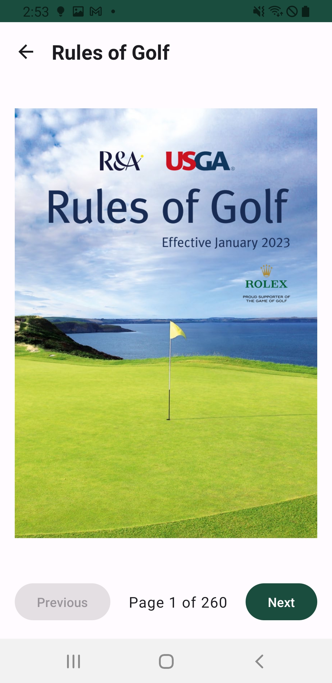 Rules of Golf Ai Android Screenshot - Ai Assistant